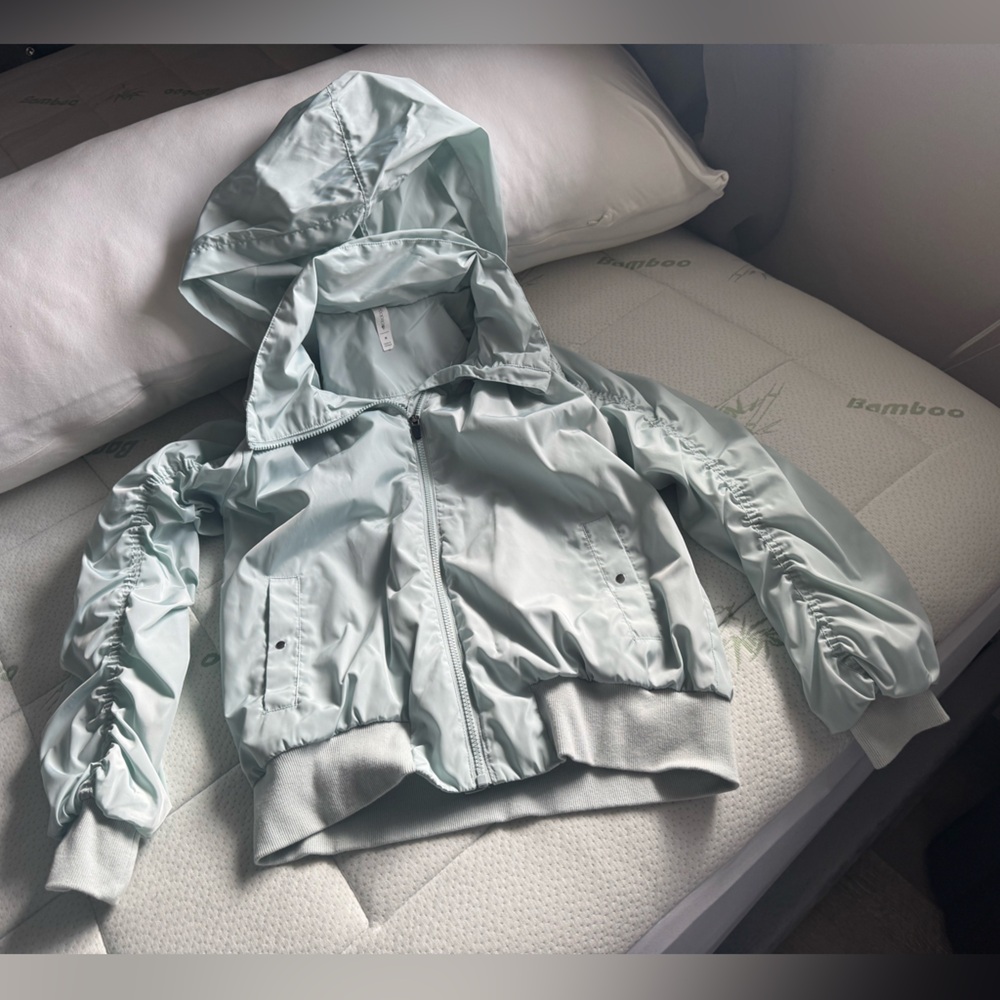 Mint Green Hooded Jacket